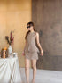 Summer Sleeveless Blouse With Mini Skort Sets